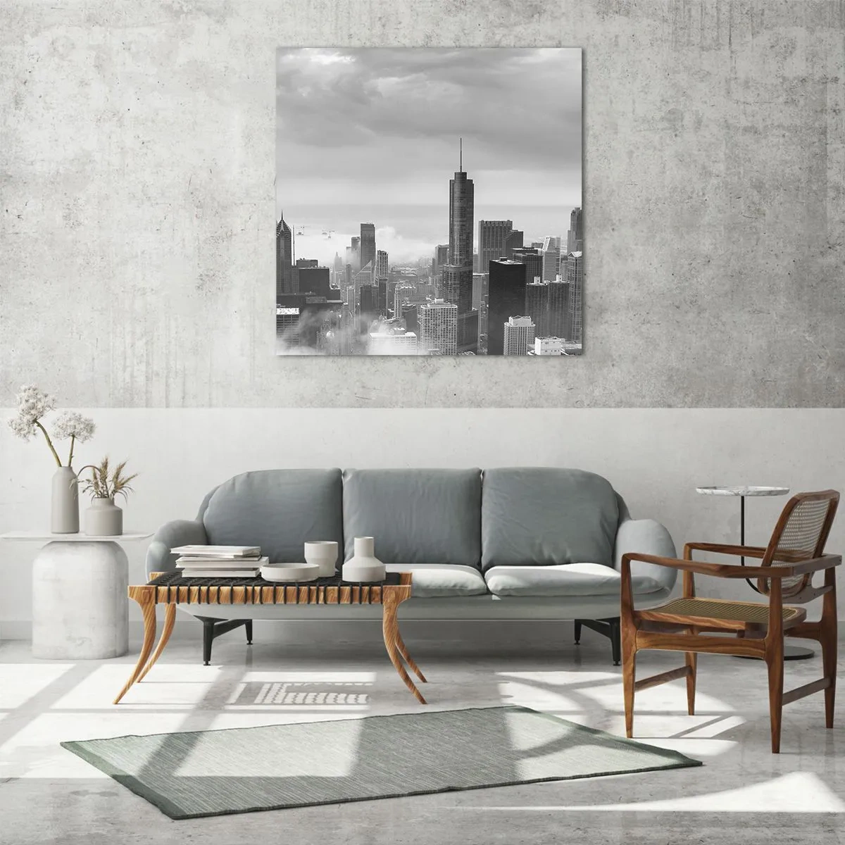 Impression sur verre - Image sur verre - Paysage américain - 70x70 cm