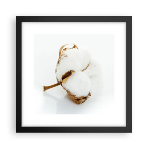 Affiche dans un cadre noir - Poster - Doux par nature - 30x30 cm