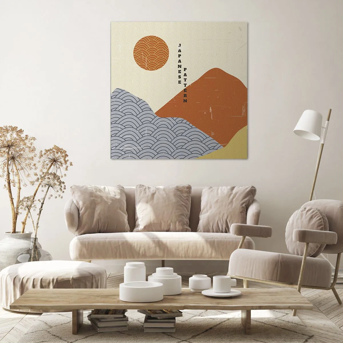 Impression sur toile - Image sur toile - Dans l'esprit japonais - 50x50 cm