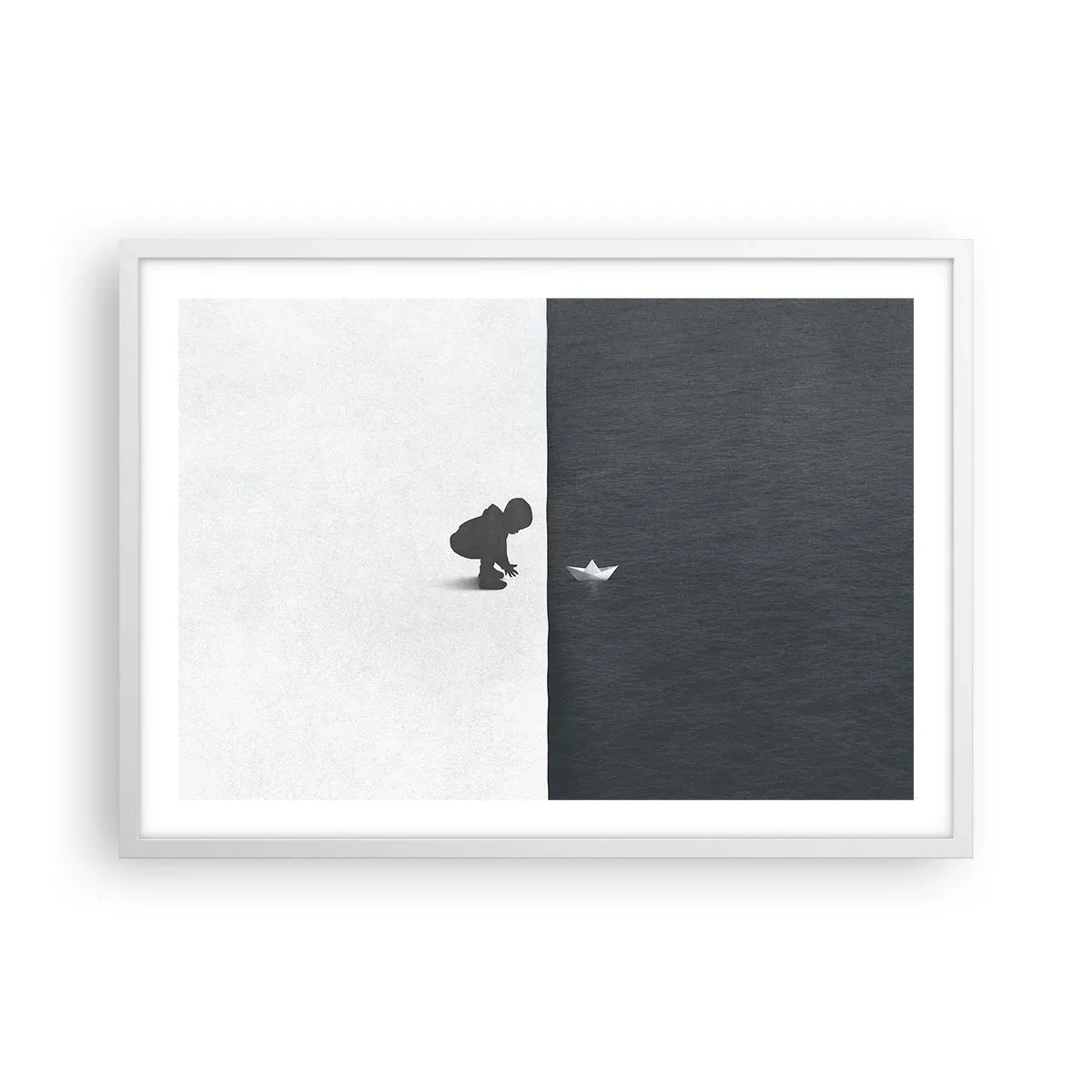 Affiche dans un cadre blanc - Poster - Grande expédition - 70x50 cm