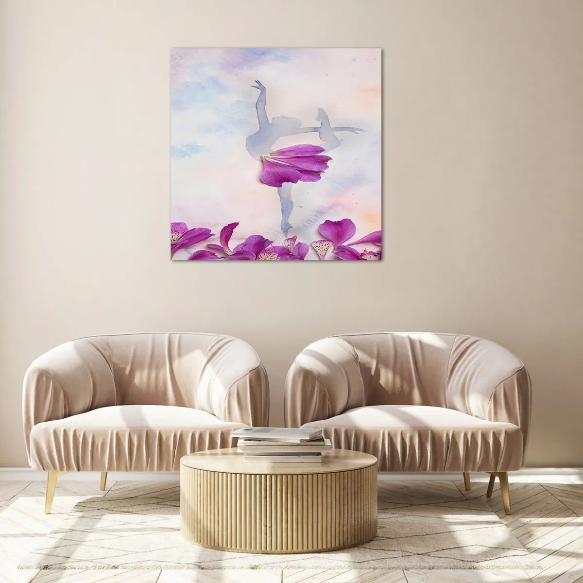 Impression sur verre - Image sur verre - Délicat comme une fleur - 30x30 cm