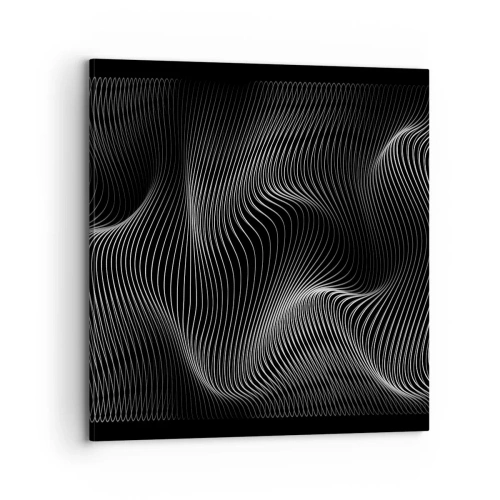 Impression sur toile - Image sur toile - Danse de lumière dans l'espace - 70x70 cm