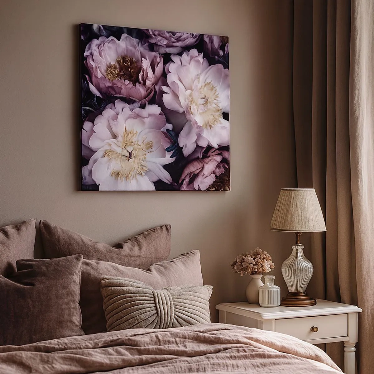 Impression sur toile - Image sur toile - Bouquet à l'ancienne - 30x30 cm