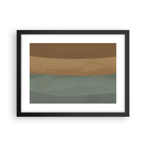 Affiche dans un cadre noir - Poster - Composition horizontale - 40x30 cm