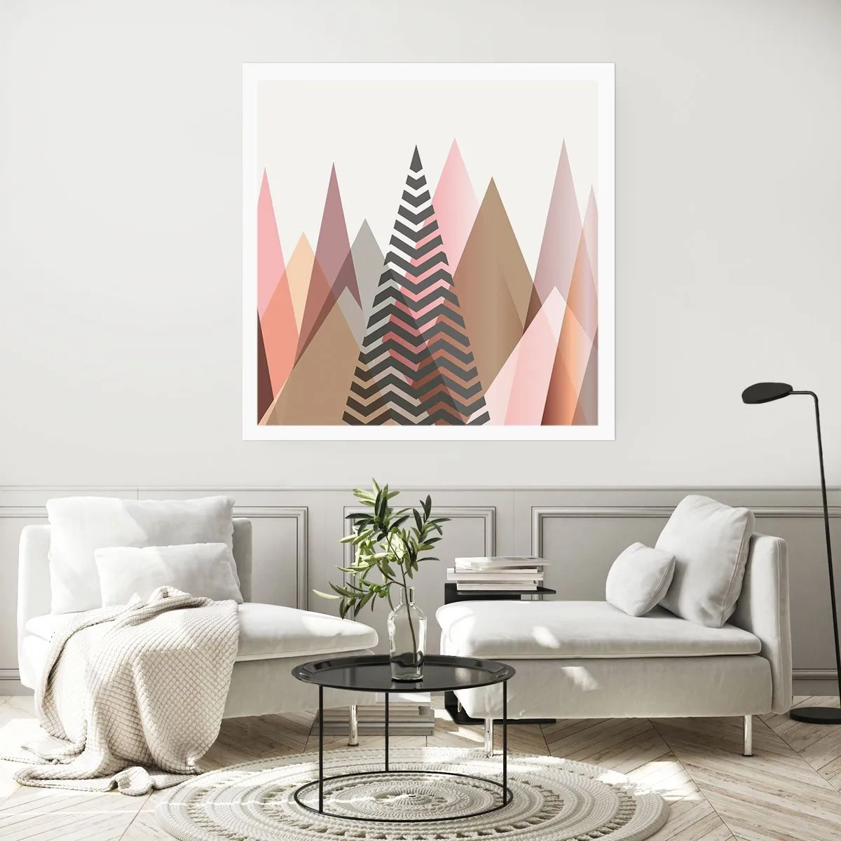 Affiche - Poster - Vue pyramidale - 40x40 cm
