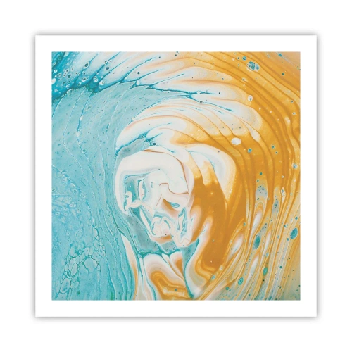 Affiche - Poster - Tourbillon pastel - 60x60 cm