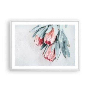 Affiche dans un cadre blanc - Poster - Honte de leur propre beauté - 70x50 cm