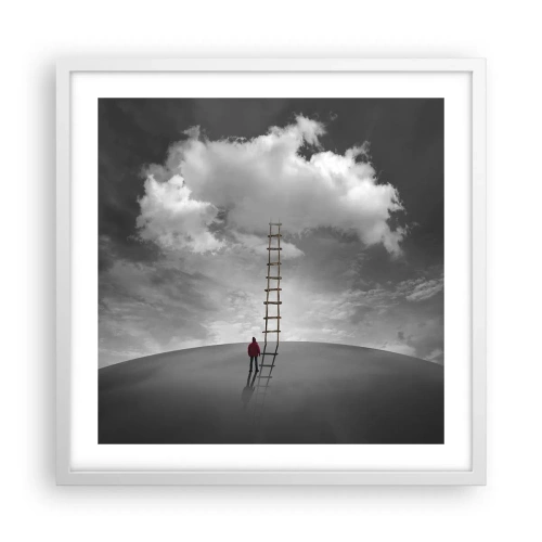 Affiche dans un cadre blanc - Poster - Tout est possible - 50x50 cm