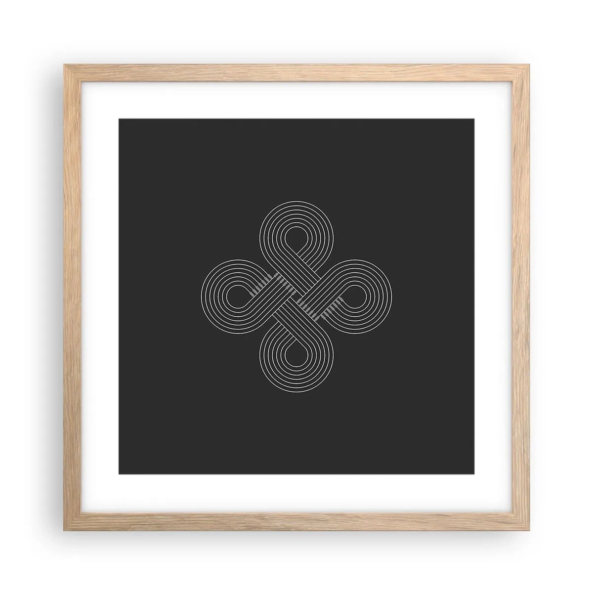 Affiche dans un chêne clair - Poster - Dans l'âme celtique - 40x40 cm