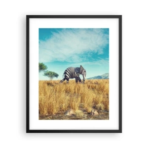 Affiche dans un cadre noir - Poster - Le gris n'est déjà plus à la mode - 40x50 cm