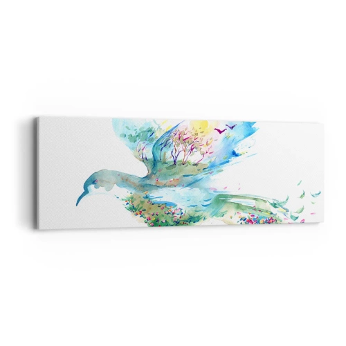 Impression sur toile - Image sur toile - Sur les ailes de la nature - 90x30 cm
