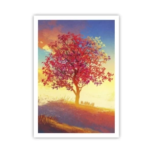 Affiche - Poster - Pèlerin à destination - 70x100 cm