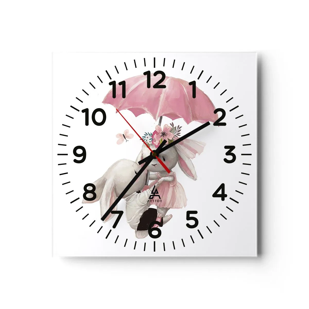Horloge murale - Pendule murale - C'est ça l'amour - 30x30 cm