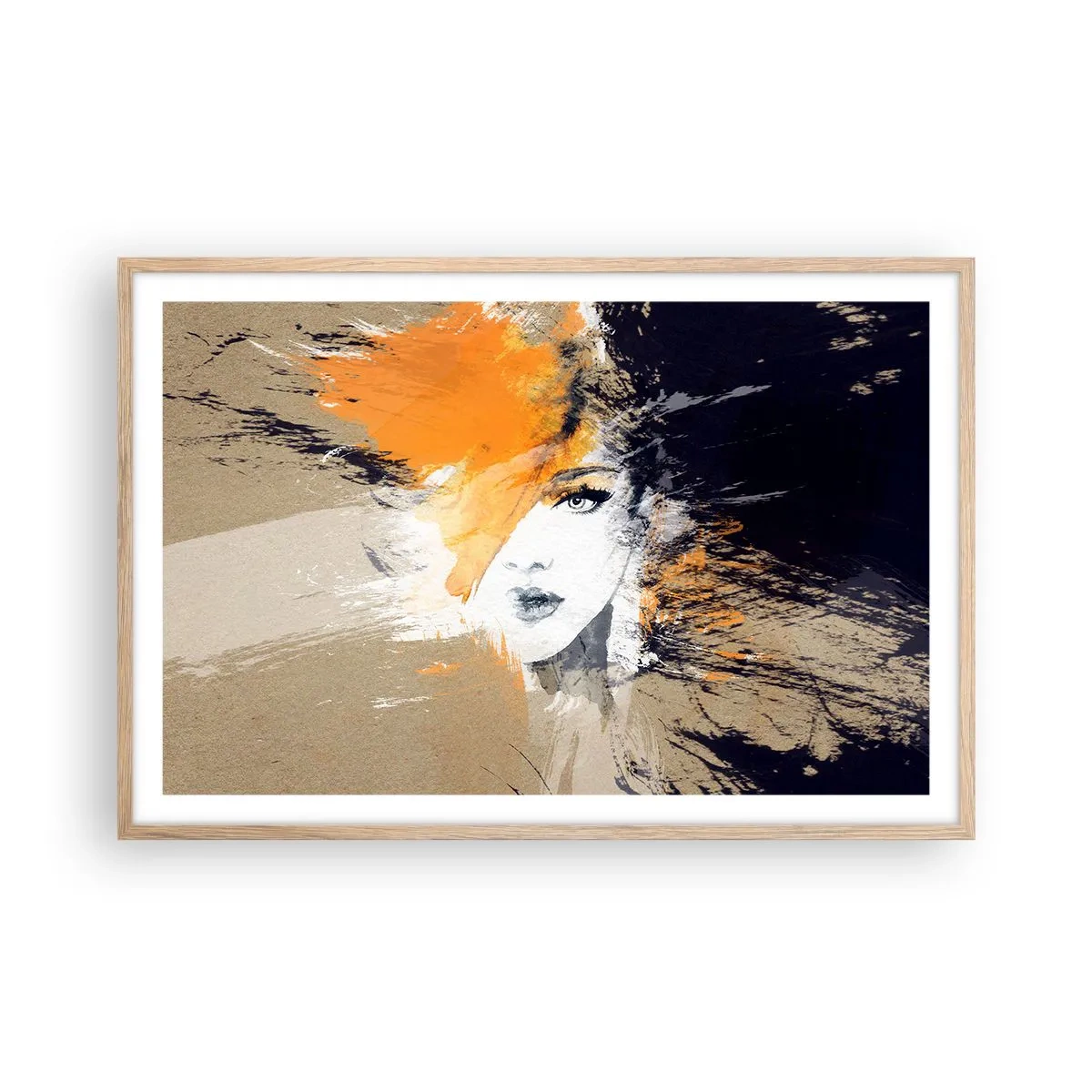 Affiche dans un chêne clair - Poster - Et la lumière fut - 91x61 cm