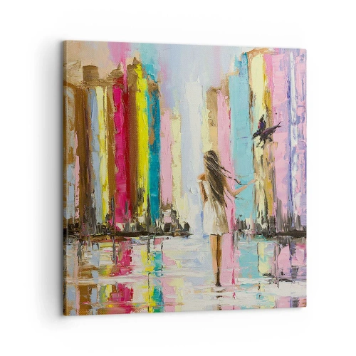 Impression sur toile - Image sur toile - Viens avec moi - 60x60 cm