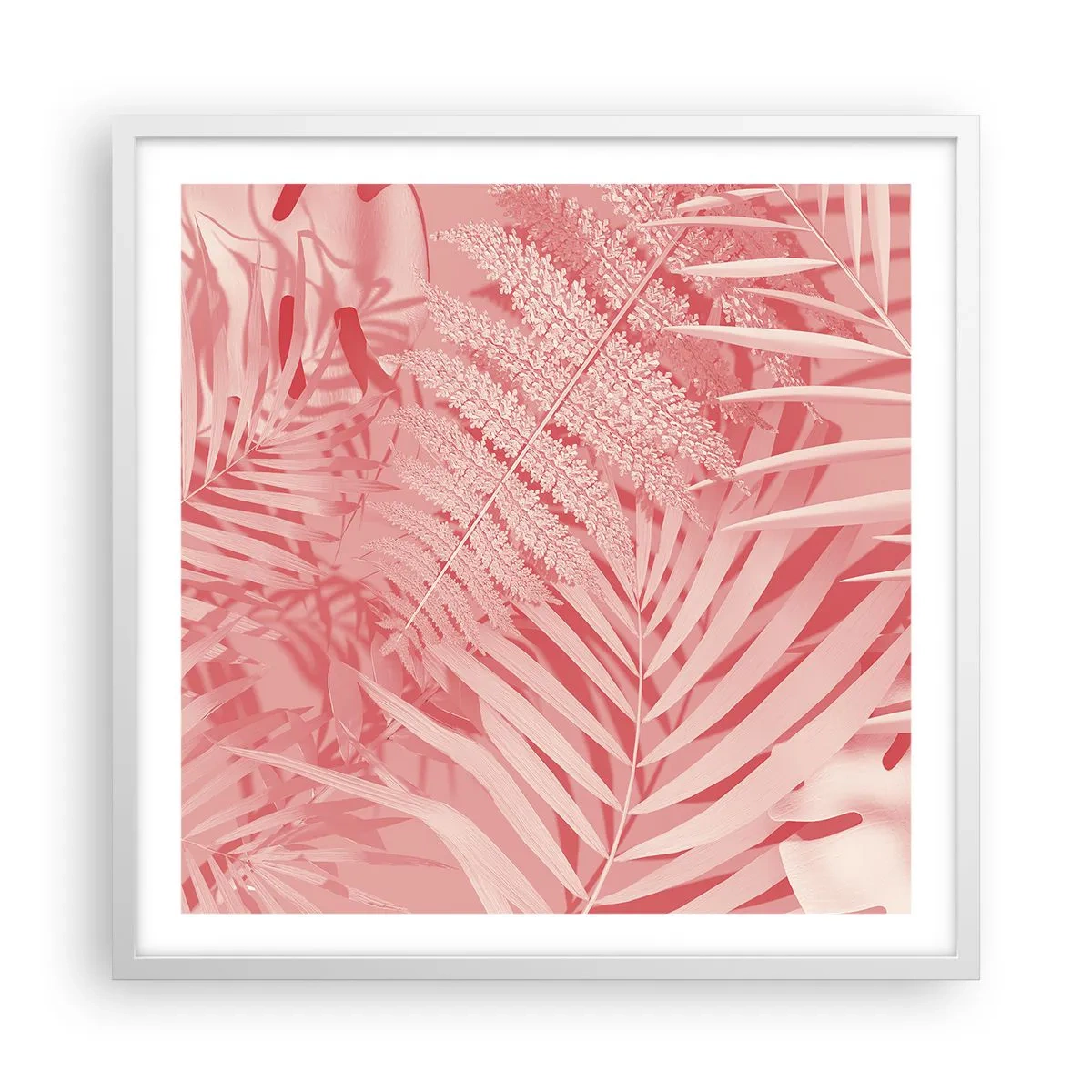 Affiche dans un cadre blanc - Poster - Concept de rose - 60x60 cm