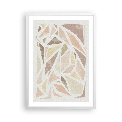 Affiche dans un cadre blanc - Poster - Composition de vitraux - 50x70 cm