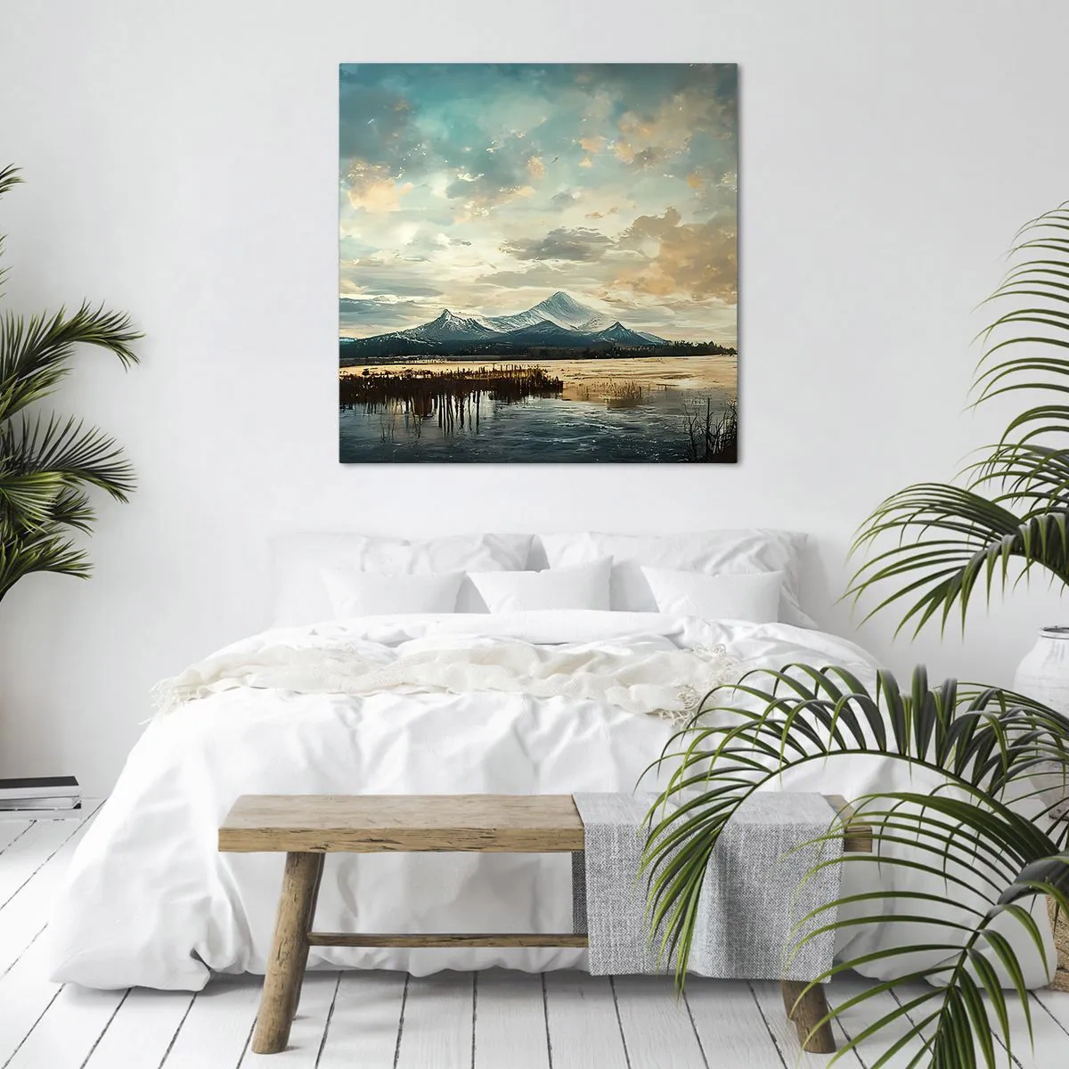 Impression sur toile - Image sur toile - Sous la protection du ciel - 60x60 cm