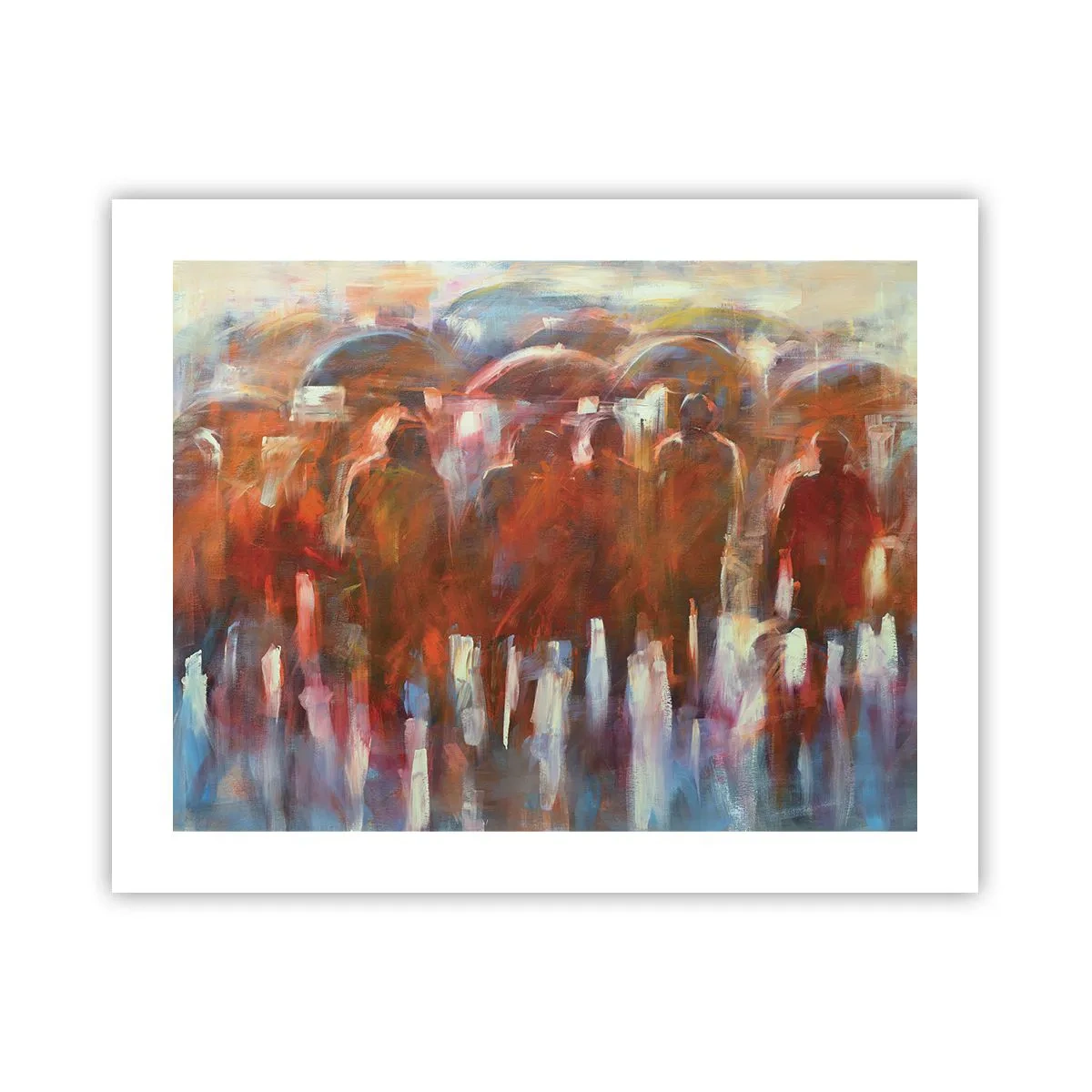 Affiche - Poster - Identiques sous la pluie et dans le brouillard - 50x40 cm