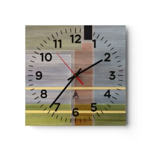 Horloge murale - Pendule murale - Simple et calme - 40x40 cm