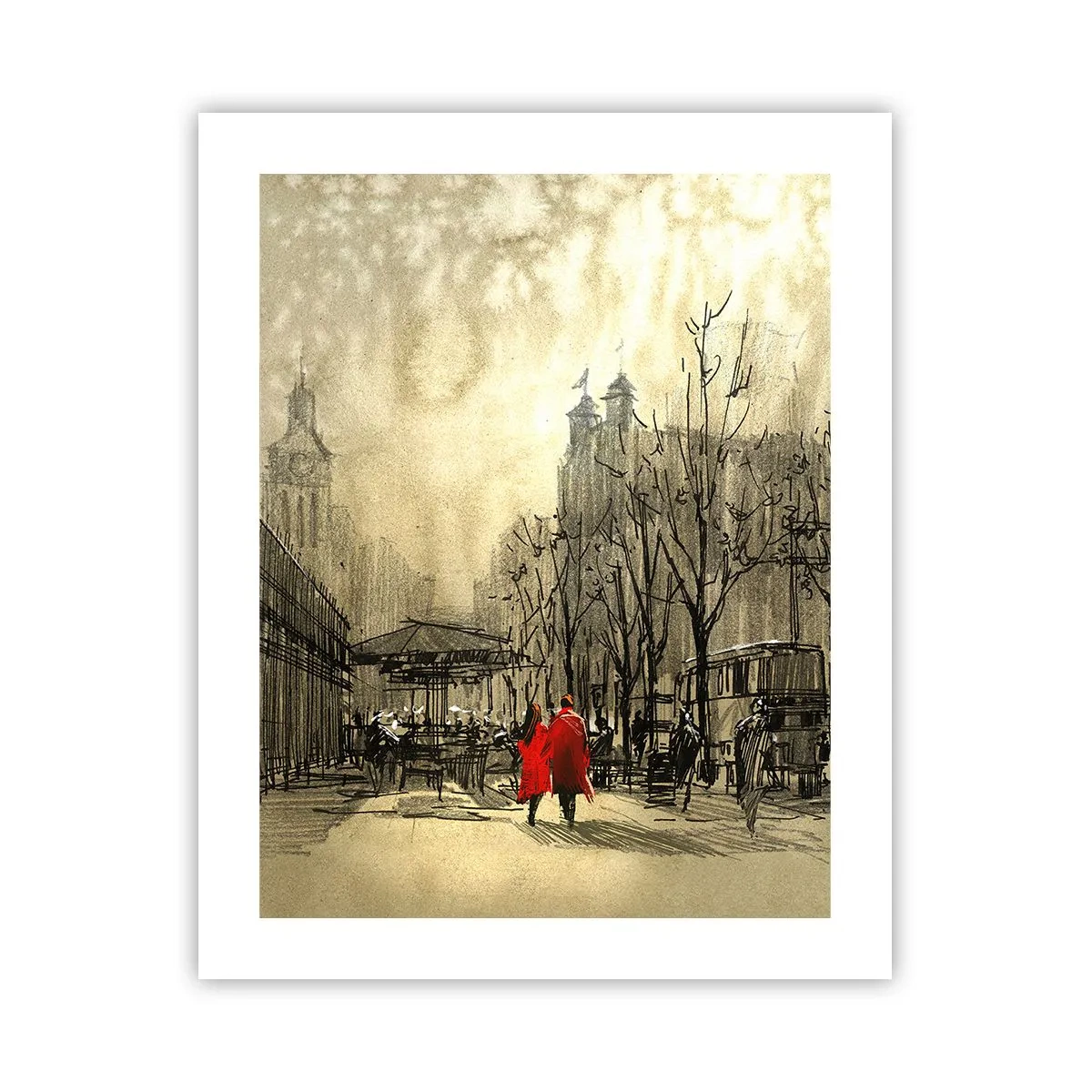 Affiche - Poster - Rendez-vous dans le brouillard de Londres - 40x50 cm