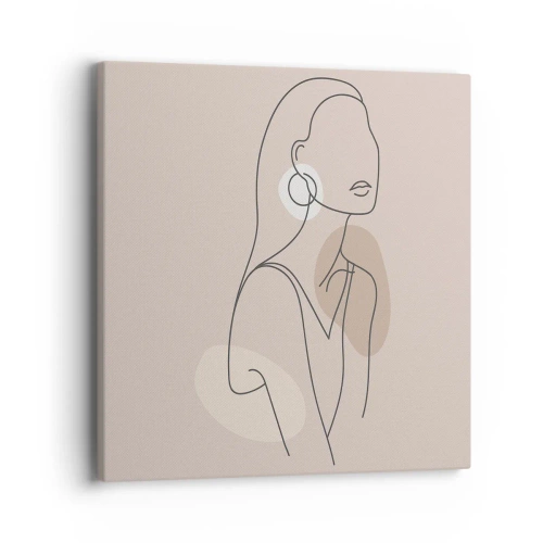 Impression sur toile - Image sur toile - Icone féminin - 40x40 cm