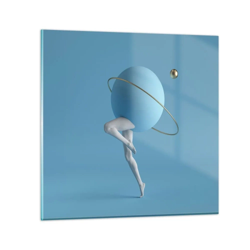 Impression sur verre - Image sur verre - Et les planètes deviennent folles - 70x70 cm