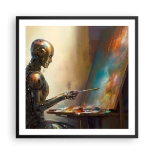 Affiche dans un cadre noir - Poster - L'art du futur - 60x60 cm