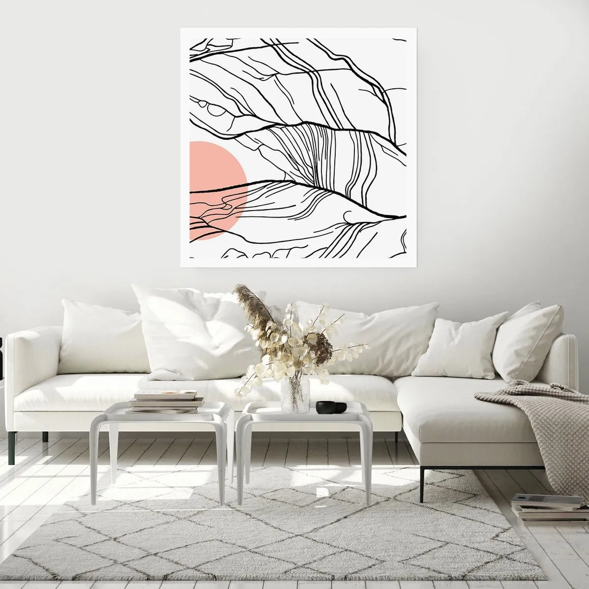 Affiche - Poster - Dans un réseau de brindilles - 40x40 cm