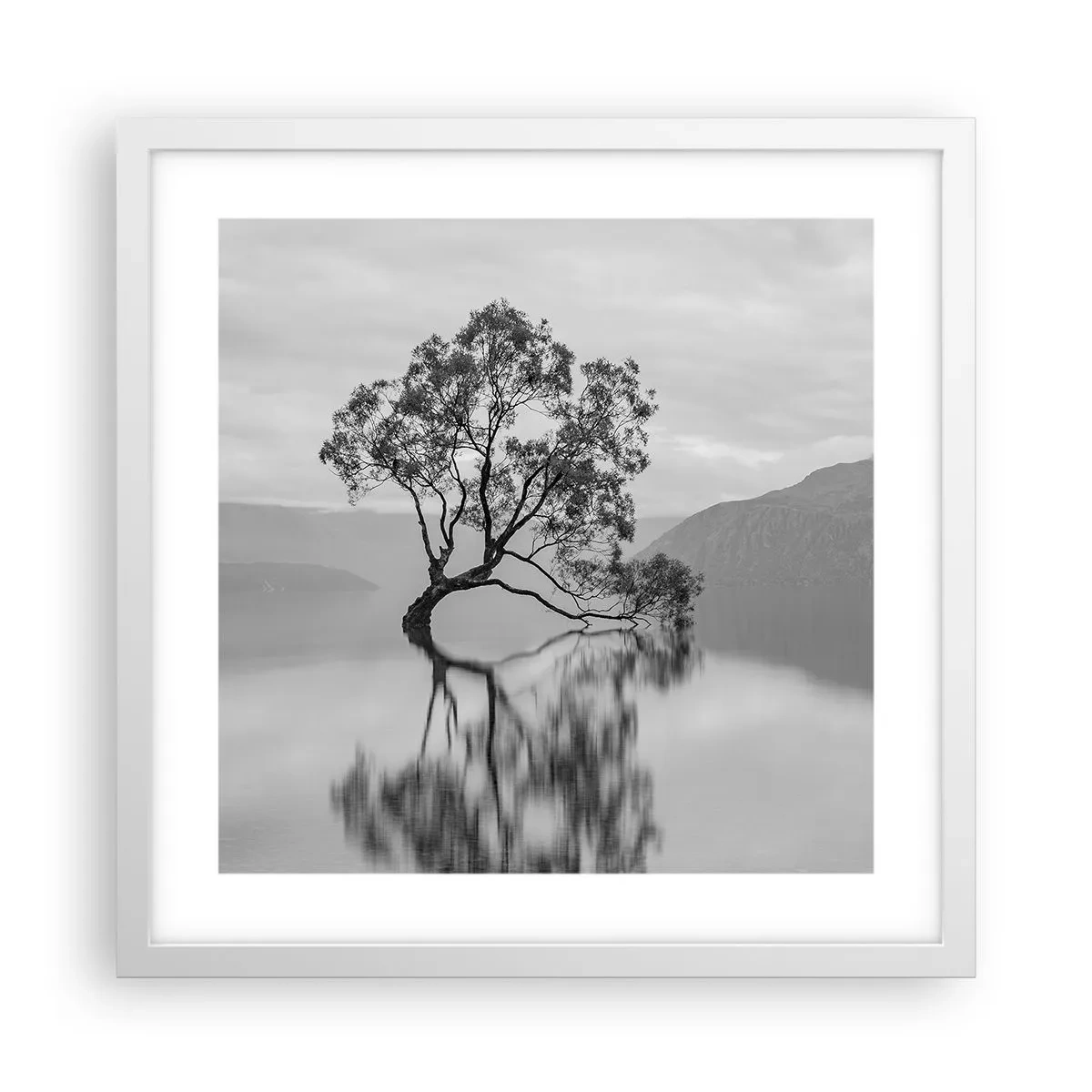 Affiche dans un cadre blanc - Poster - Un tel pays existe - 40x40 cm