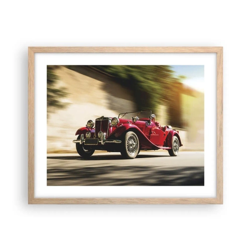 Affiche dans un chêne clair - Poster - Plus belle que Nike de Samothrace - 50x40 cm