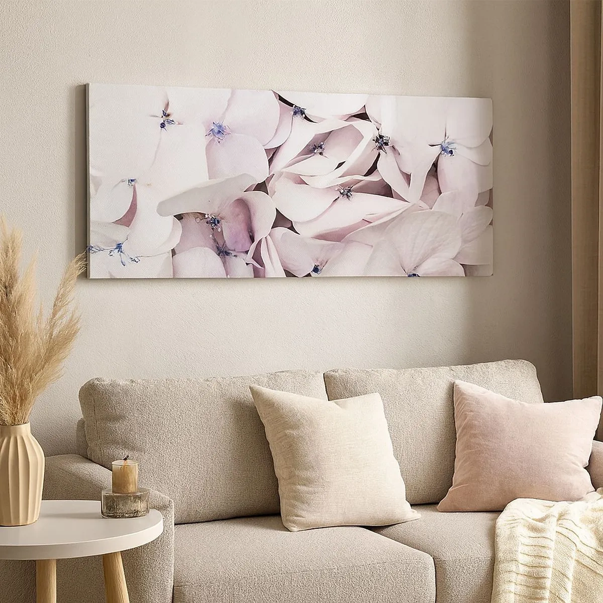 Impression sur toile - Image sur toile - Dans un flot de fleurs - 100x40 cm