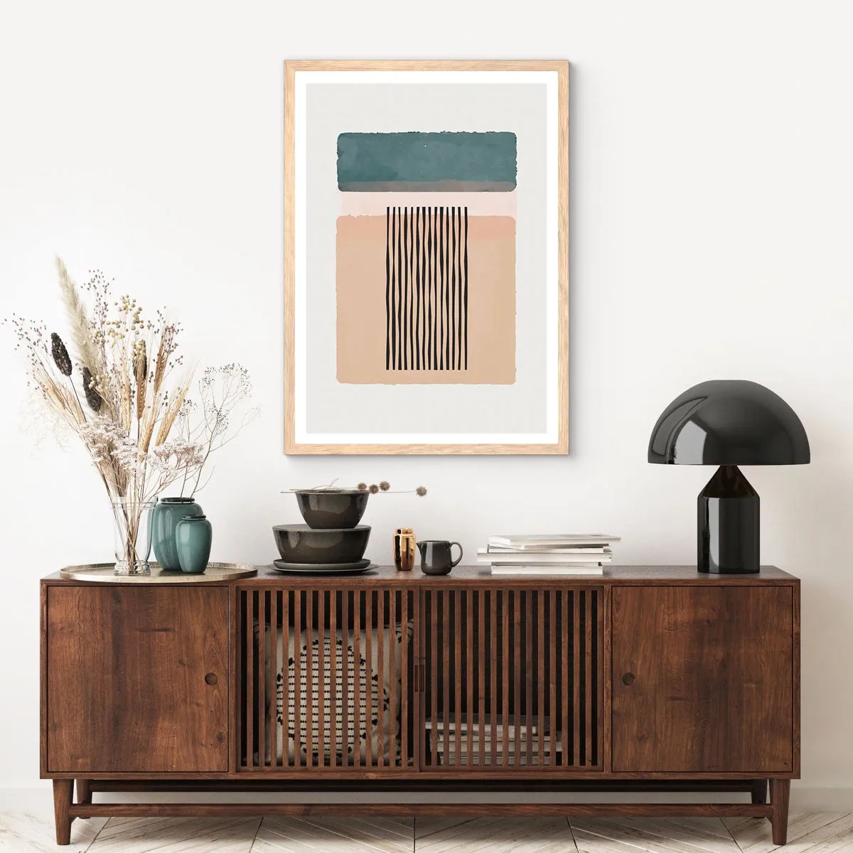 Affiche dans un chêne clair - Poster - Tout est en ordre - 30x40 cm