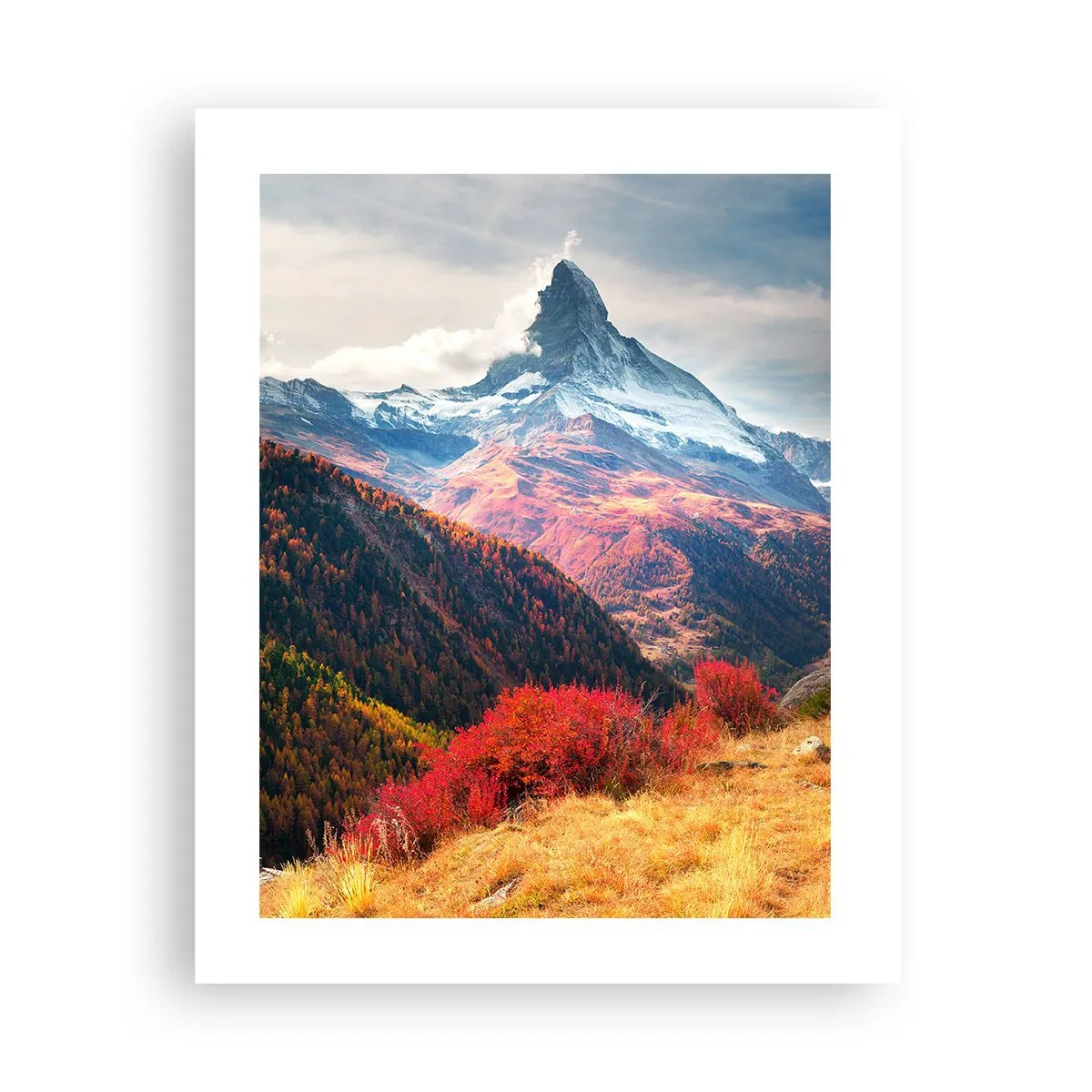 Affiche - Poster - Automne alpin - 40x50 cm