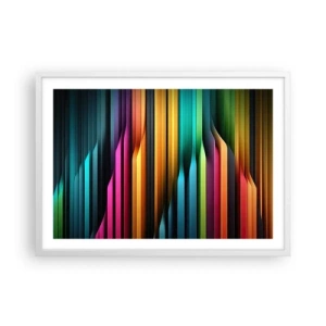 Affiche dans un cadre blanc - Poster - Un organe de lumière - 70x50 cm