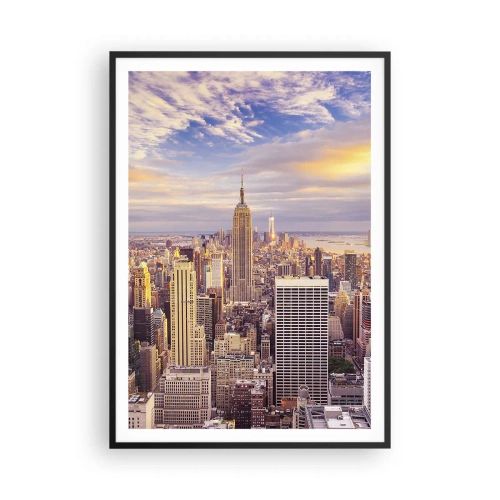 Affiche dans un cadre noir - Poster - Atteindre les nuages eux-mêmes - 70x100 cm