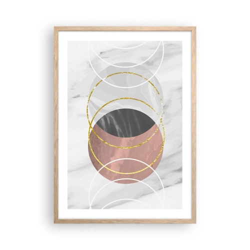 Affiche dans un chêne clair - Poster - Musique des sphères - 50x70 cm