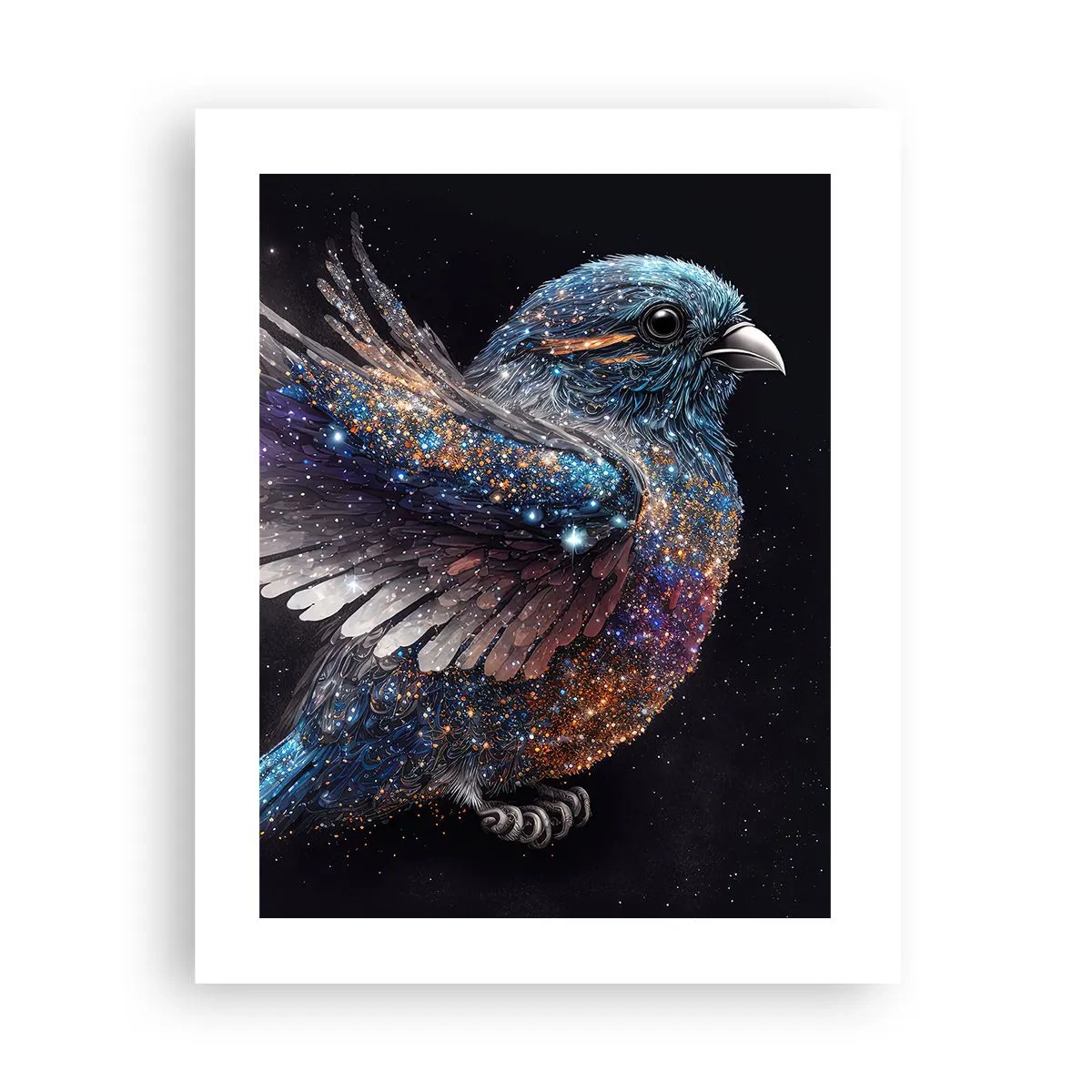 Affiche - Poster - Moineau de diamant - 40x50 cm