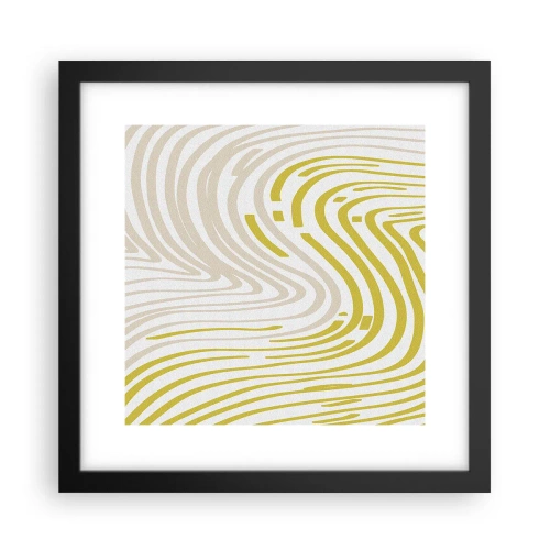 Affiche dans un cadre noir - Poster - Une composition au léger virage - 30x30 cm