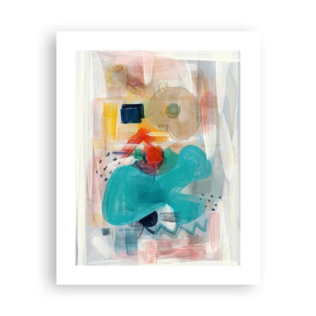 Affiche - Poster - Jeu de couleurs - 40x50 cm