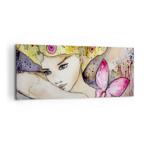 Impression sur toile - Image sur toile - La princesse papillon - 100x40 cm