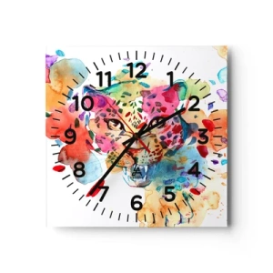 Horloge murale - Pendule murale - La belle et la Bête - 30x30 cm