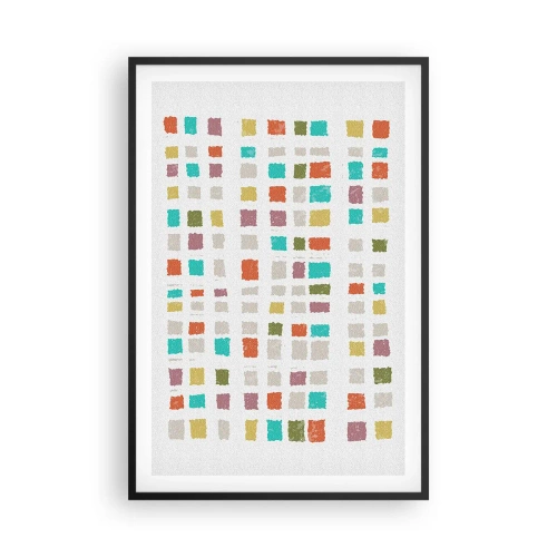 Affiche dans un cadre noir - Poster - Jeu inconnu - 61x91 cm