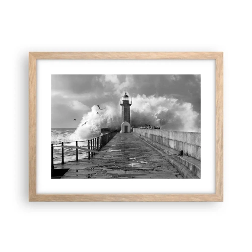 Affiche dans un chêne clair - Poster - Sans peur - 40x30 cm