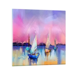 Impression sur verre - Image sur verre - Direction: les eaux larges - 60x60 cm