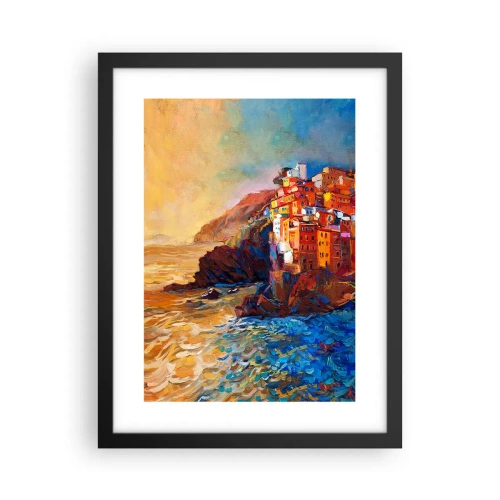 Affiche dans un cadre noir - Poster - Climats italien - 30x40 cm