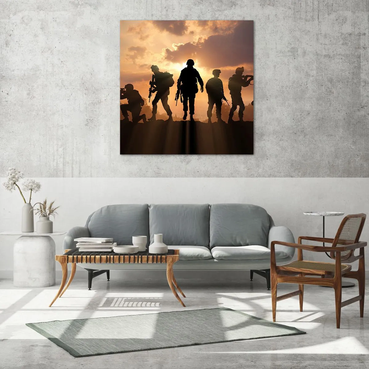 Impression sur verre - Image sur verre - Brothers in arms - 30x30 cm