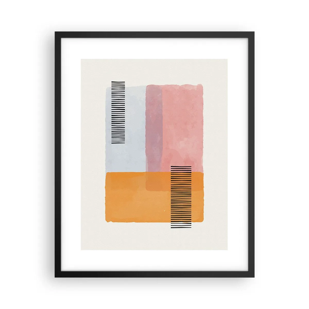 Affiche dans un cadre noir - Poster - D'un coin à l'autre - 40x50 cm