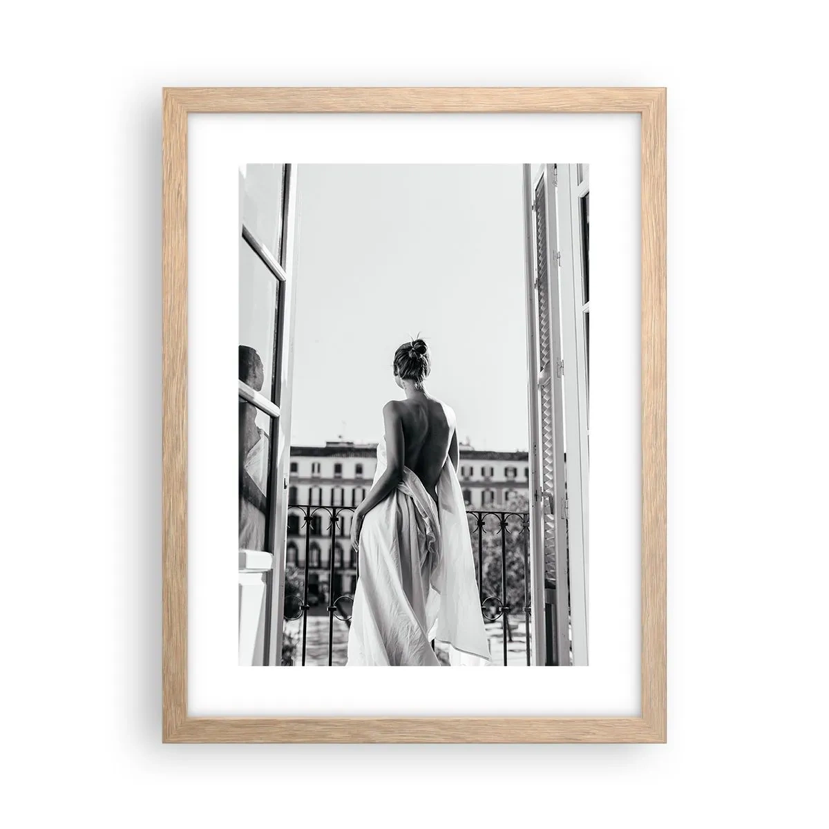 Affiche dans un chêne clair - Poster - Eveil des pensées - 30x40 cm