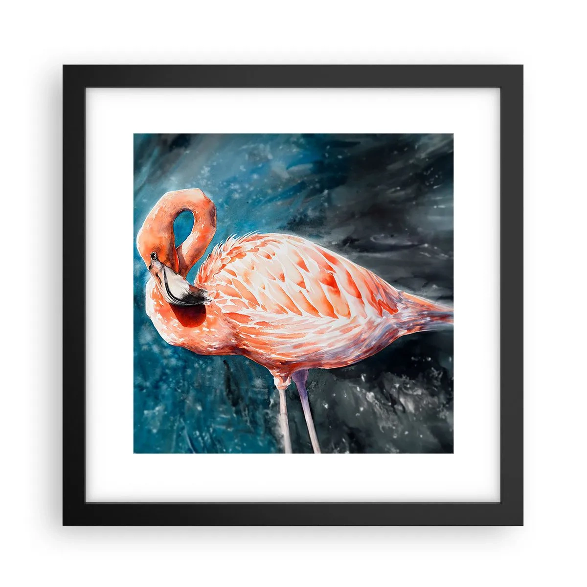 Affiche dans un cadre noir - Poster - Décoratif par nature - 30x30 cm